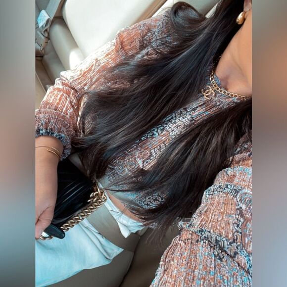 Printed long sleeve blouse - Picture 3 of 9